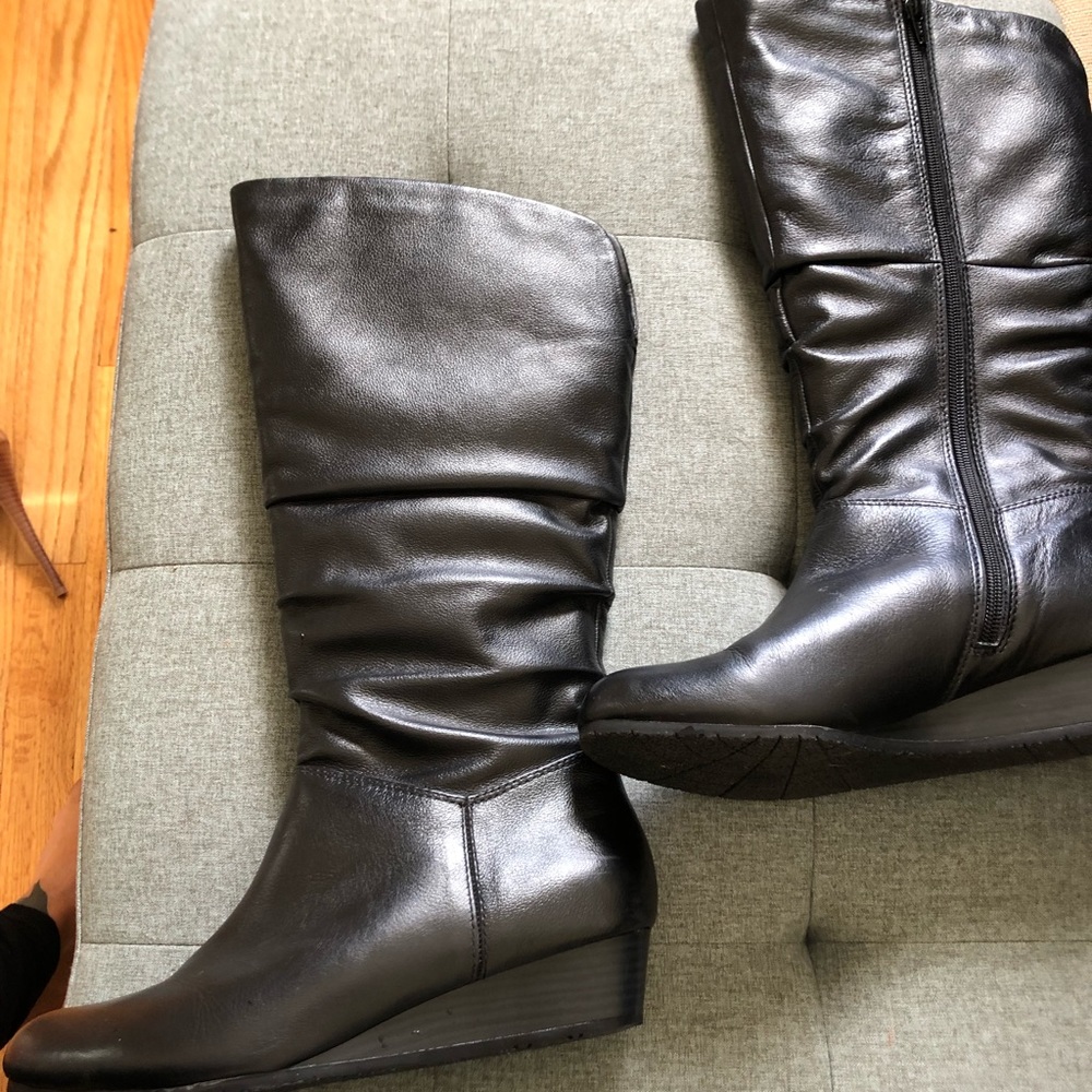 Sz9 ALDO Black Calf Boots